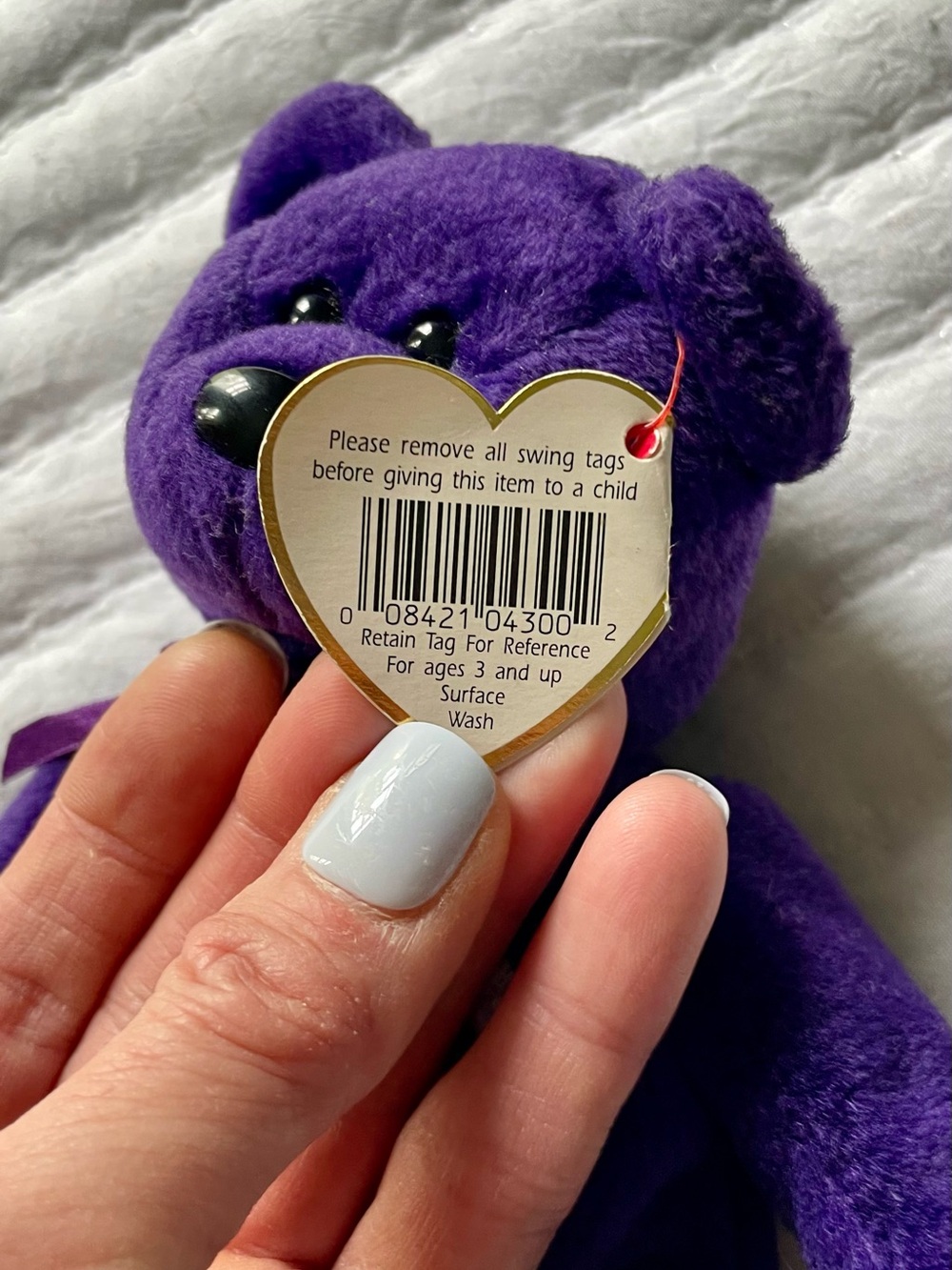 Vintage 1997 Beanie Babies Princess Bear - Picture 5 of 8
